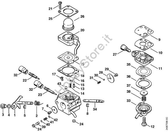 Carburatore C1Q-S81 (41.2003) FC 100, FC 110 FC 100 brand Stihl